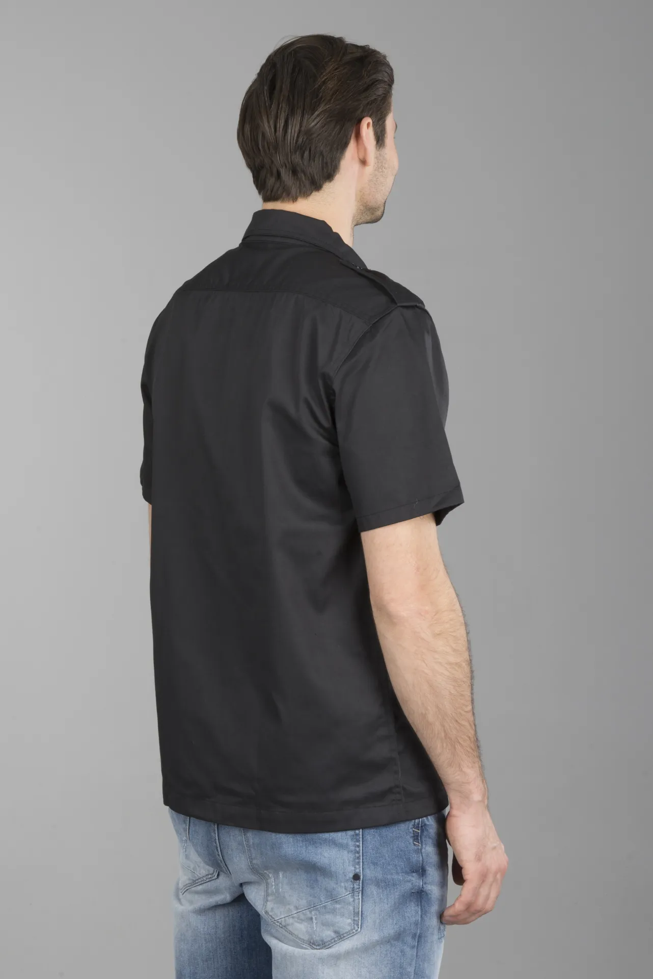 Camisa Brandit US Hemd 1/2 Negra